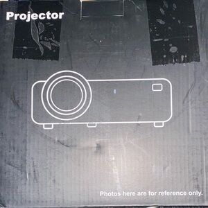 GCZ Mini Projector with Screen, Bluetooth 5.2, Support FHD 1080P